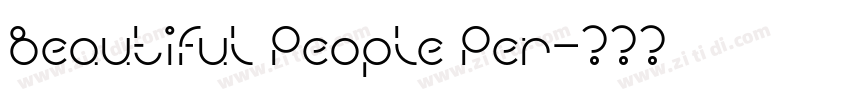 Beautiful People Per字体转换